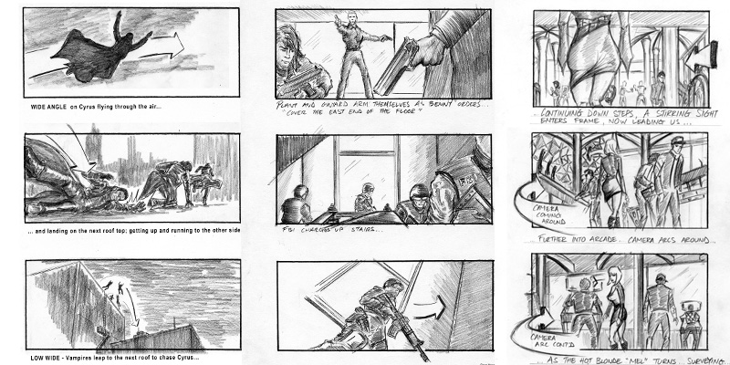 Ricky storyboards